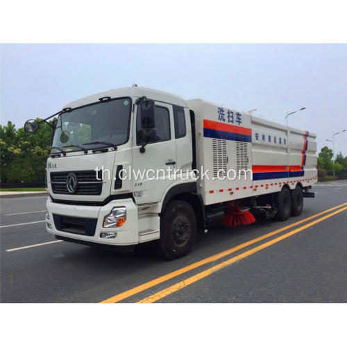 รับประกัน 100% Dongfeng 22cbm รถบรรทุกรถกวาดถนนขนาดใหญ่